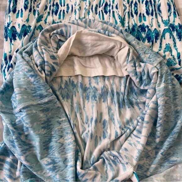 Forest Lily maxi dress blue white bohemian size 6 sleeveless lightweight jersey - Picture 11 of 16